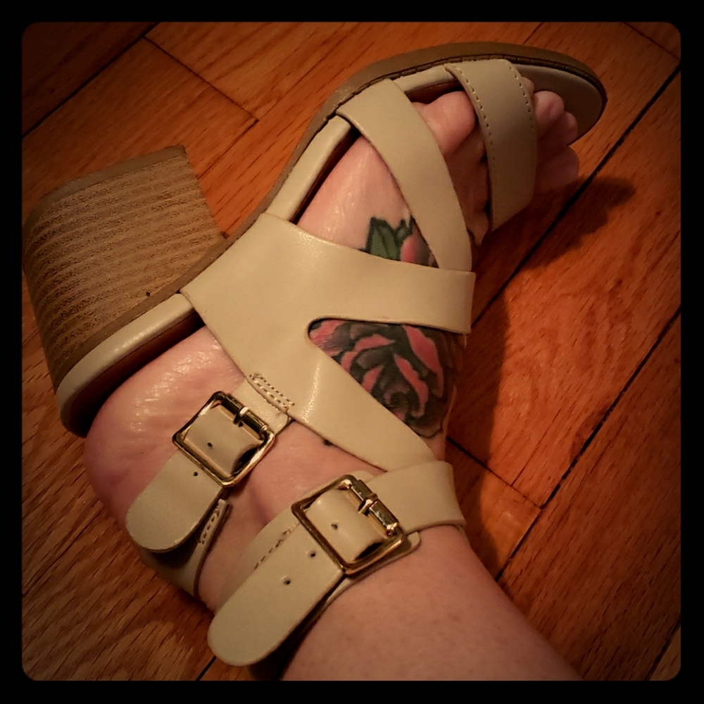 Qupid Ankle Strap Sandals